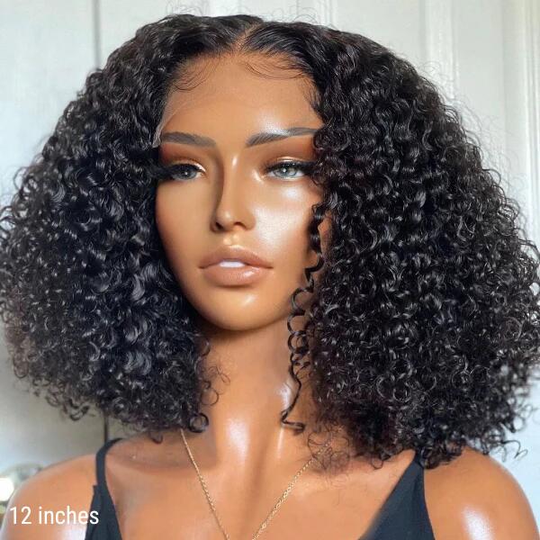 4x4/5x5inch Lace Closure Water Curly Bob Wigs Human Hair Wigs Under $99