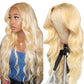 Blonde Color 613#  Body Wave 13x4 Lace Front Wig Transparent Lace