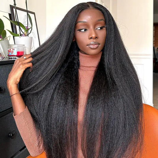 Undetectable Lace Real Swiss HD Lace 13x4 Kinky Straight Lace Frontal Wig