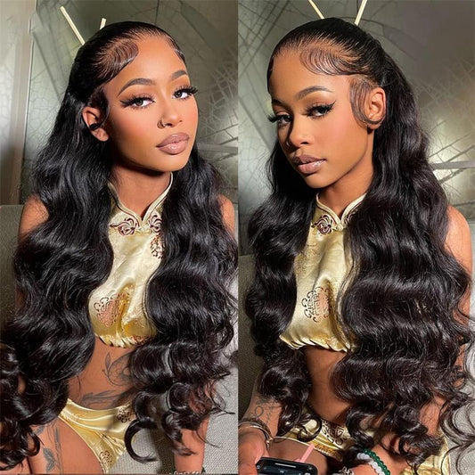 Easy Install Real Affordable Transparent Lace Closure Wig Human Hair Loose Wave