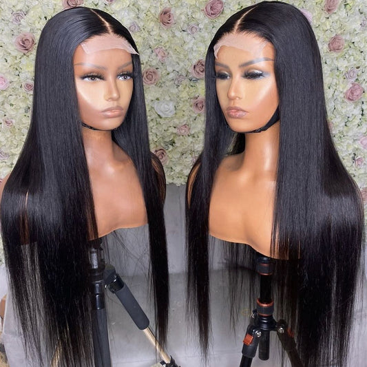 Transparent Lace 4x4/5x5 Lace Closure Wig Straight Human Hair Wigs