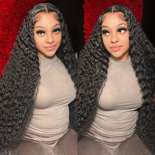 Transparent Lace Full Frontal Wig Deep Curly 13x4/13x6 Lace Frontal Wig