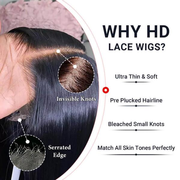 Invisible Hairline Water Wave 210% Density HD Lace Closure Wig