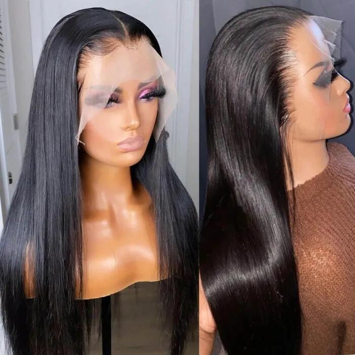 Skin Melt HD Lace Wig 13x6 Human Hair Wigs Pre Plucked Hairline Straight Hair