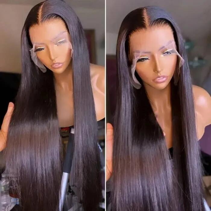 Skin Melt HD Lace Wig 13x6 Human Hair Wigs Pre Plucked Hairline Straight Hair