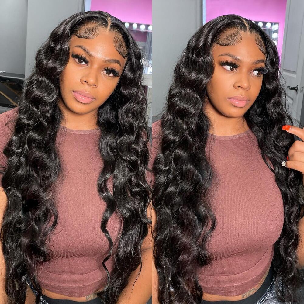 Body Wave Natural Color 5x5 Lace Closure Wig Quality Human Hair Wig