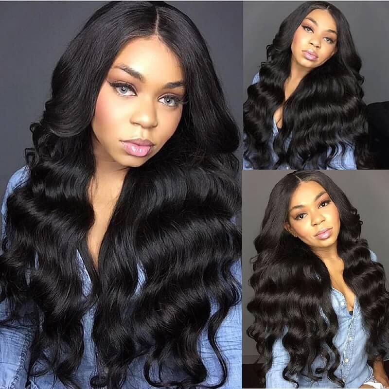 Undetectable Lace Real Swiss HD Lace Body Wave Human Hair Lace Frontal Wigs