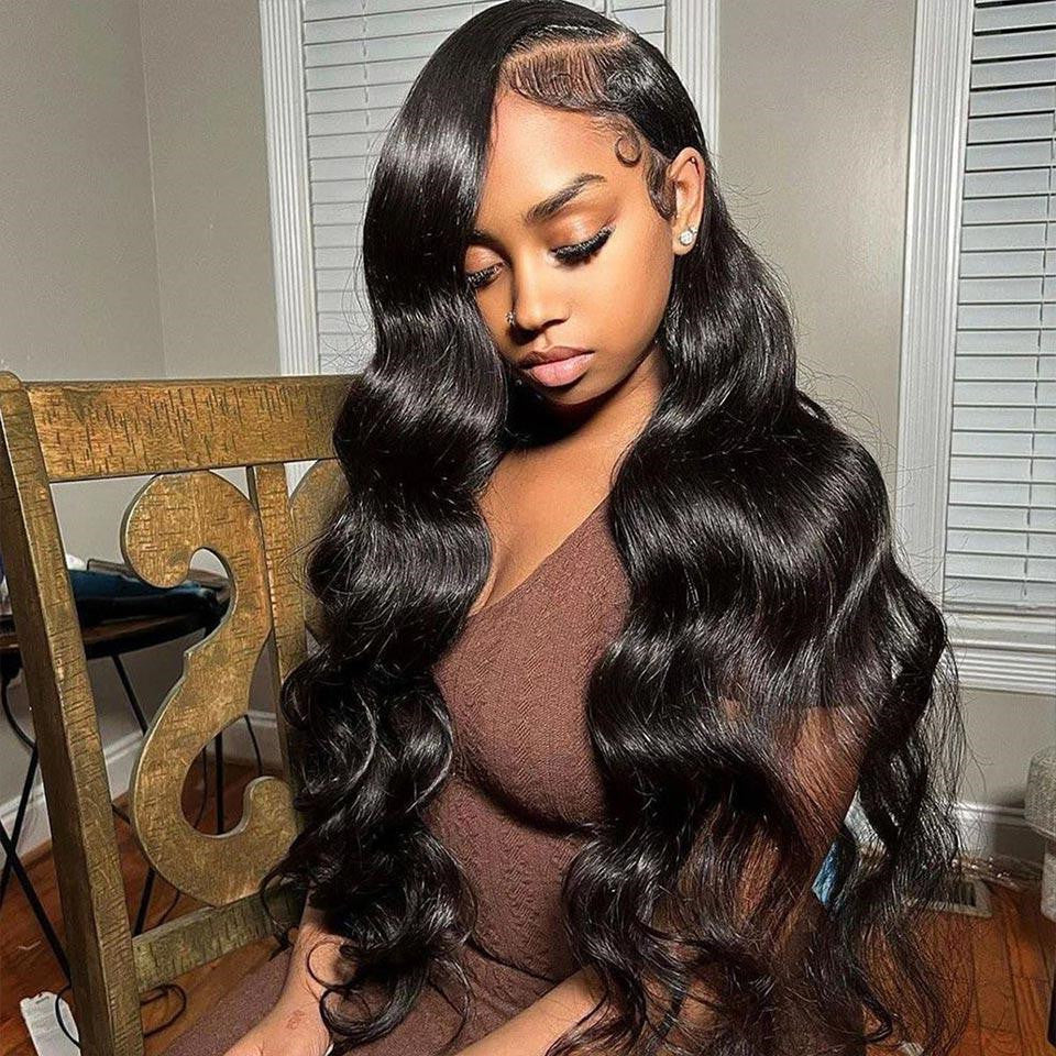 Undetectable Lace Real Swiss HD Lace Body Wave Human Hair Lace Frontal Wigs