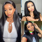Transparent Swiss Lace 13x4 Lace Frontal Wig Straight Human Hair Wig