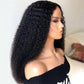 Kinky Curl Transparent Swiss Lace 13x4 Lace Front Wig Human Hair