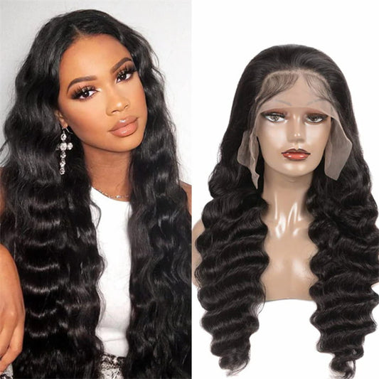 Glueless Lace Front Wig Pre Plucked Hairline Loose Wave Lace Wigs