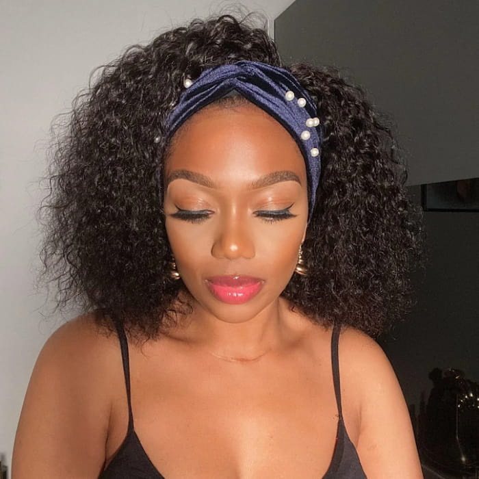 Affordable&Beginner Friendly Deep Curly Headband Wig For Black Girls