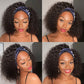 Affordable&Beginner Friendly Deep Curly Headband Wig For Black Girls