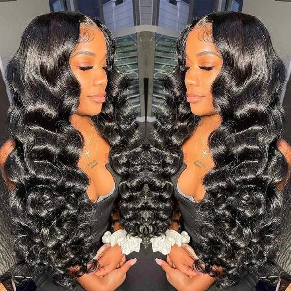 Loose Curl Wigs Lace Frontal Wig Wand Curls Wig Loose Wave Wigs Human Hair