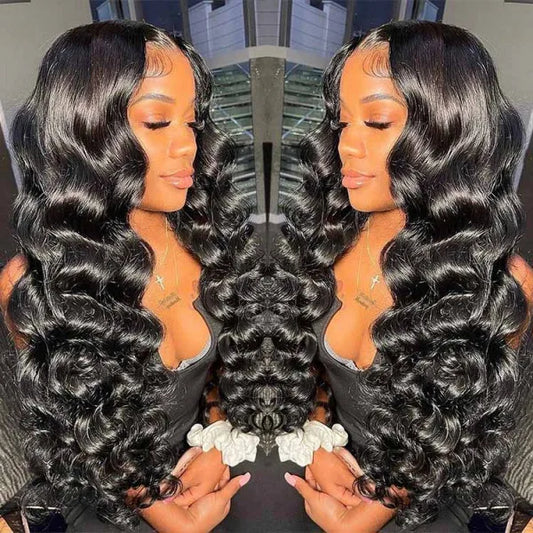 Loose Curl Wigs Lace Frontal Wig Wand Curls Wig Loose Wave Wigs Human Hair