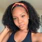 Afro Kinky Curl Affordable Headband Wig Glueless Wigs