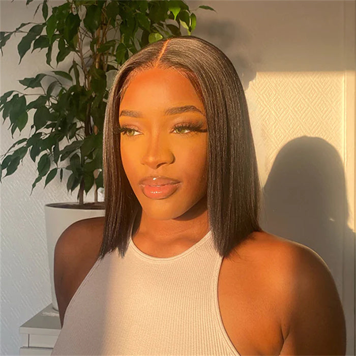 Classic Style Bob Straight 13x4 Lace Front Wig 180% Density Short Wigs