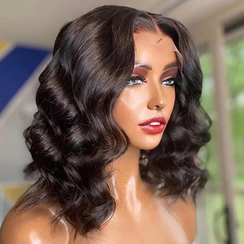 Transparent Lace Bob Wig Cheap Human Hair Wig For Women