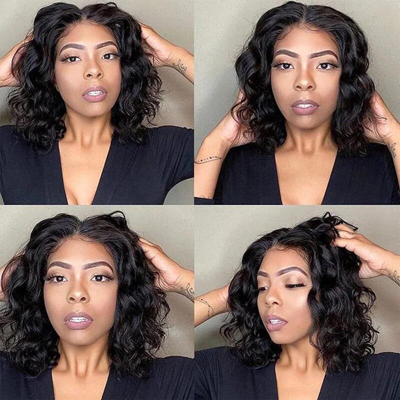 Transparent Lace Bob Wig Cheap Human Hair Wig For Women