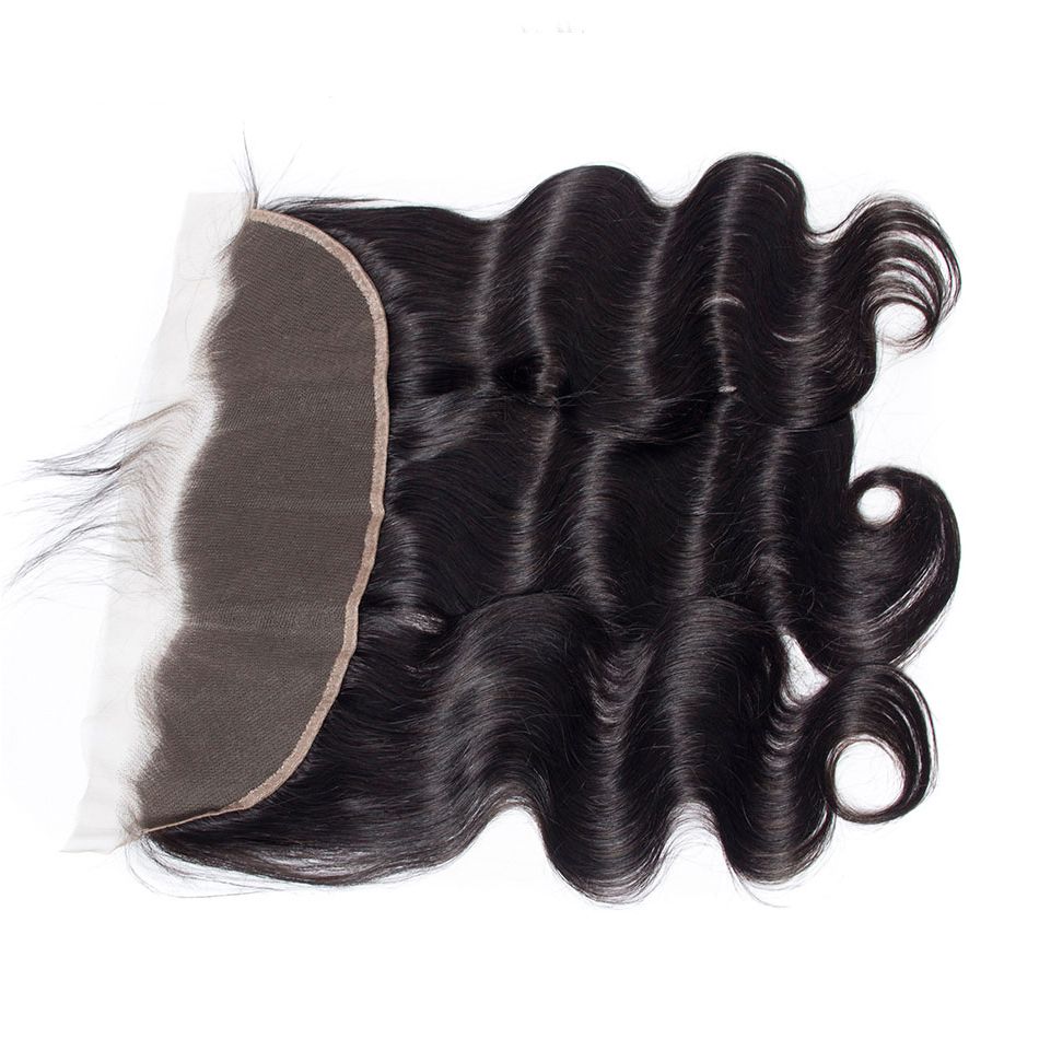 Virgin Hair Body Wave 3 Bundle Deal with 13x4 Lace Frontal Transparent Lace