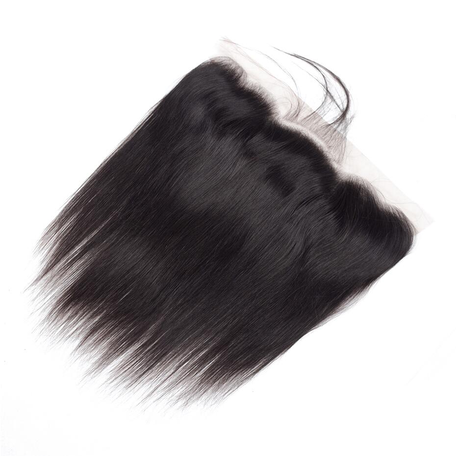 Silky Straight Virgin Hair 3 Bundles with 13x4 Transparent/HD Lace Frontal