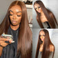 Luxury Chocolate Brown Straight Glueless Wig 13x4 Lace Front Wig/4x4 Closure Wig