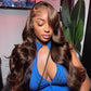 Affordable 4x4/5x5 Transparent Lace Chocolate Brown Lace Closure Wig Body Wave