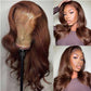 Affordable 4x4/5x5 Transparent Lace Chocolate Brown Lace Closure Wig Body Wave