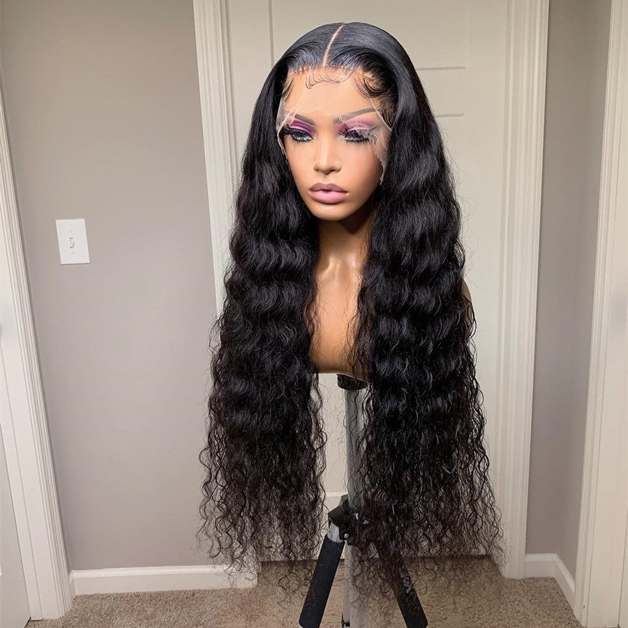 Free Shipping Loose Deep Wave Human Hair Wigs 13x4 Lace Frontal Wig