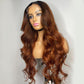 Ombre Brown HD 13x4 Lace Front Wig Glueless Wig Body Wave