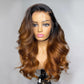 Undetectable Lace Ombre Brown 13x6 HD Lace Front Wig Body Wave