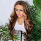 Ombre Brown Highlighted Color 4x4/5x5 Lace Closure Wigs