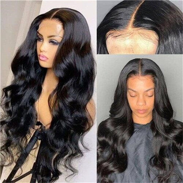 Body Wave Natural Color 5x5 Lace Closure Wig Quality Human Hair Wig