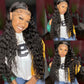 Transparent Lace 5x5 Lace Closure Wig Human Hair Loose Deep Wave Wig