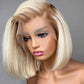 Ombre Blonde T1B/613# Short Bob T4/613# Lace Frontal Wig Straight Hair