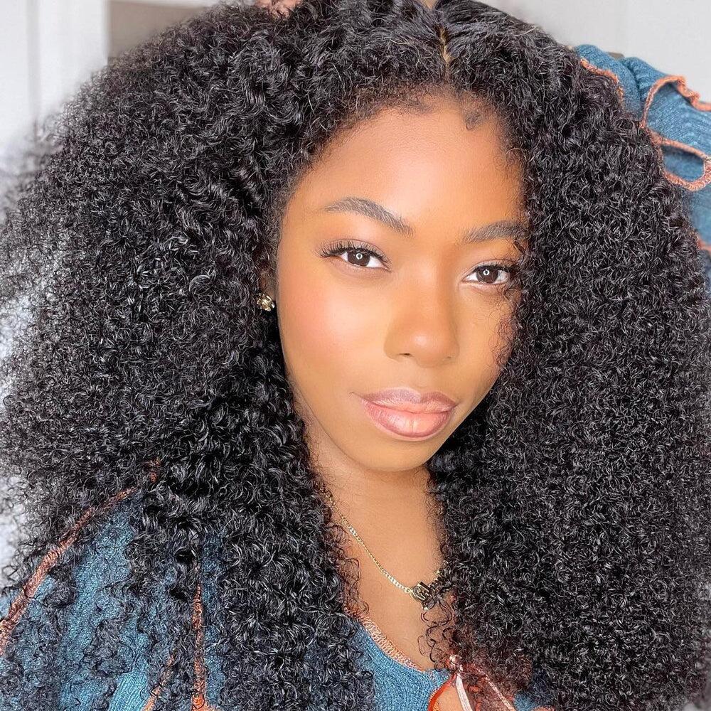 Upgraded Full Frontal Wig African Kinky Curly 13x4/13x6 Lace Frontal Wig