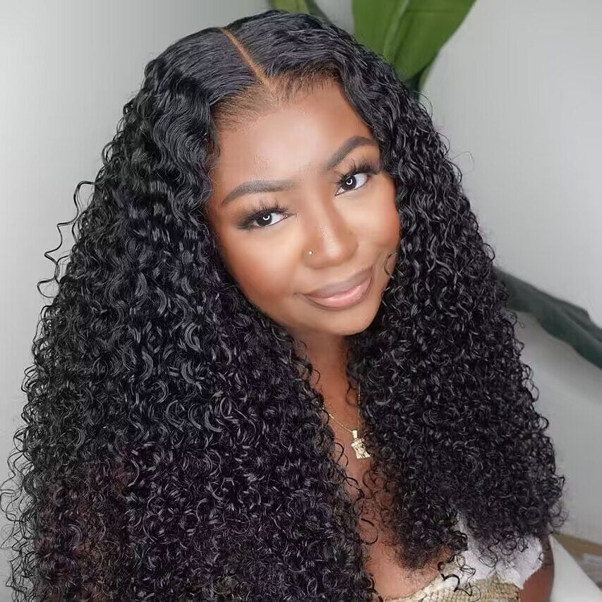 Brazilian Curly 13X4/13X6 Full Frontal Wig Transparent Virgin Human Hair