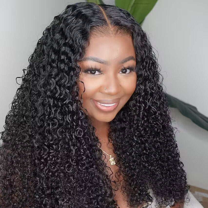 Brazilian Curly 13X4/13X6 Full Frontal Wig Transparent Virgin Human Hair