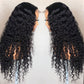 Virgin Human Hair Deep Wave Transparent Swiss Lace Closure Wig