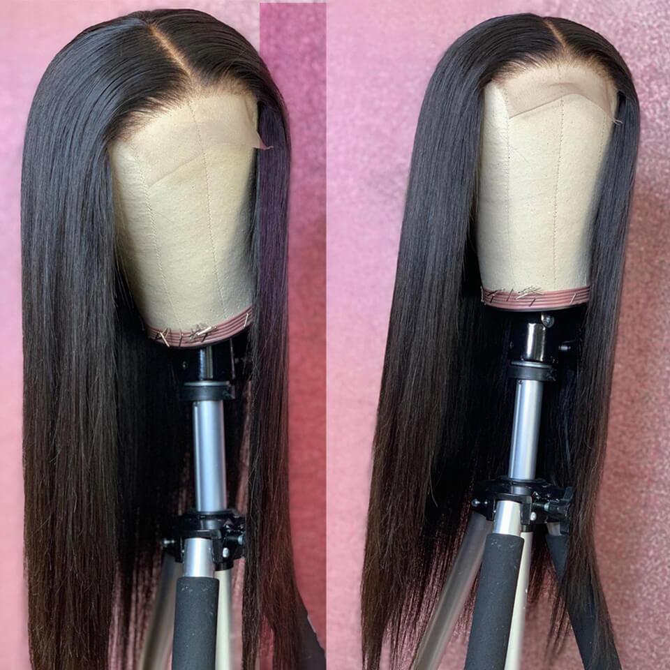 Transparent Lace 4x4/5x5 Lace Closure Wig Straight Human Hair Wigs