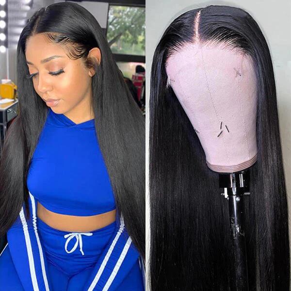 Transparent Lace 4x4/5x5 Lace Closure Wig Straight Human Hair Wigs