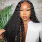 Volume Density Virgin Human Hair Curly Hair 5x5 Lace Closure Wig