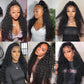 Pre Plucked Natural Hairline Deep Curly Transparent Lace Closure Wig