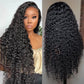 Pre Plucked Natural Hairline Deep Curly Transparent Lace Closure Wig