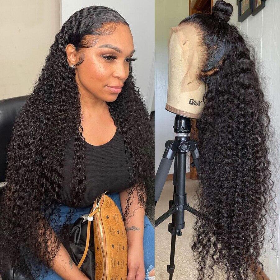 Transparent Lace Full Frontal Wig Deep Curly 13x4/13x6 Lace Frontal Wig