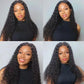 4x4/5x5 Transparent Lace Closure Wig Natural Color Kinky Curly Wigs