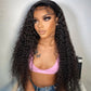 4x4/5x5 Transparent Lace Closure Wig Natural Color Kinky Curly Wigs