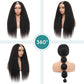 Kinky Straight U Part Wig No Glue No Sewin Human Hair Wigs