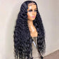 Transparent Lace 5x5 Lace Closure Wig Human Hair Loose Deep Wave Wig