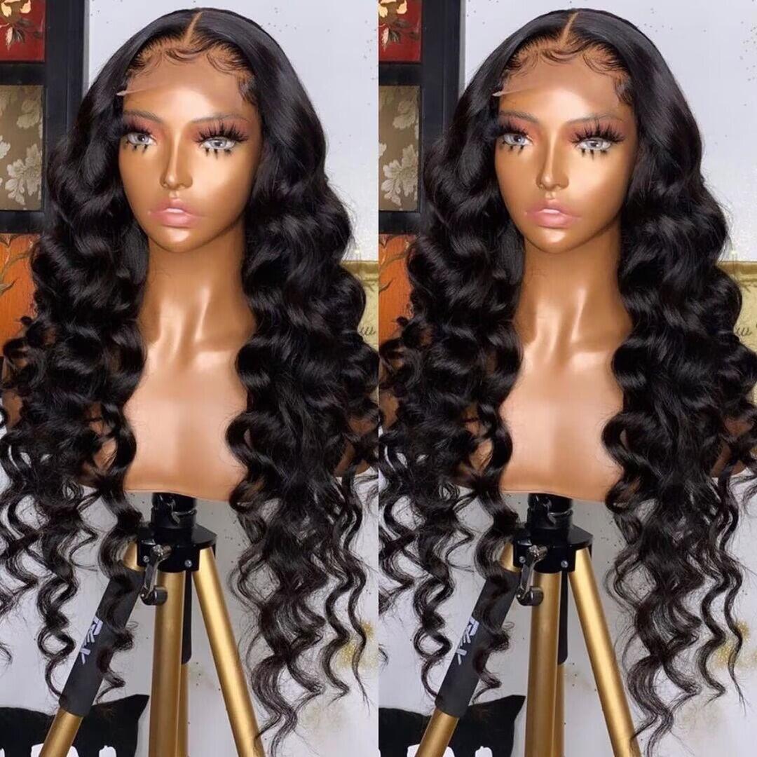 Easy Install Real Affordable Transparent Lace Closure Wig Human Hair Loose Wave